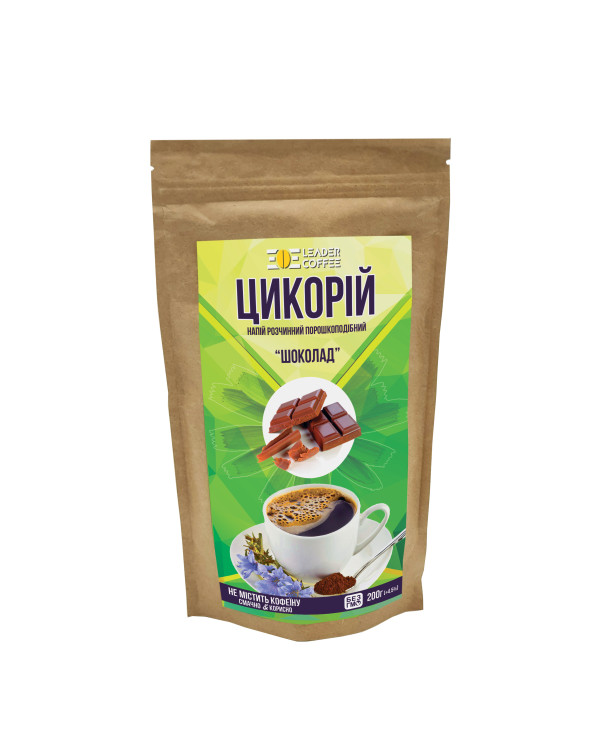 Цикорій розчинний порошкоподібний ТМ"LEADERCOFFEE" Шоколад, 200г
