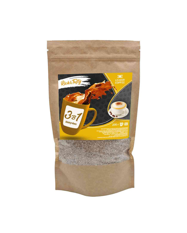 Кава 3в1 Капучіно TM Leadercoffee, 200 г