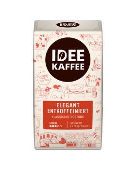 Кофе молотый без кофеина IDEE Kaffee ENTKOFFEINIERT, 500г