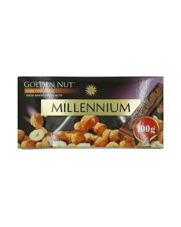 Шоколад "MILLENIUM GOLD" Чорний з цілими лісовими горіхами