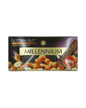Шоколад "MILLENIUM GOLD" Черный с целыми лесными орехами