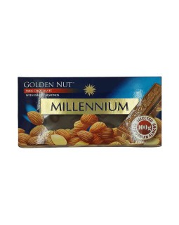 Шоколад "MILLENIUM GOLD" Молочний з цілим миндалем