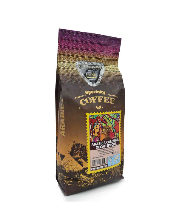 Кава в зернах без кофеїну GALEADOR Arabica Columbia DECAF SPECIAL, 100/0, 1кг Кава в зернах без кофеїну GALEADOR Arabica Columbia DECAF SPECIAL, 100/0, 1кг