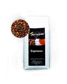 Кава в зернах ТМ Jacoffee Espresso: 1 кг купажу 20/80 для еспресо Кава в зернах ТМ Jacoffee Espresso: 1 кг купажу 20/80 для еспресо