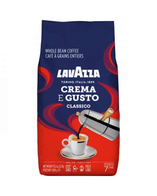 Кава в зернах Lavazza Crema e Gusto Classico 1кг