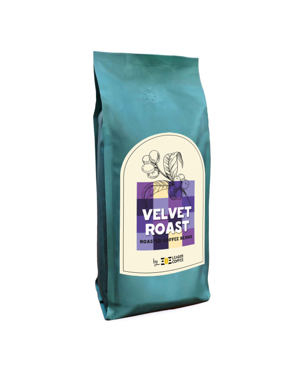 Кава в зернах TM Leadercoffee Купаж №5 "Velvet Roast", 1кг Кава в зернах TM Leadercoffee Купаж №5 "Velvet Roast", 1кг
