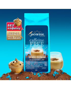 Кофе молотый Jacoffee Arabica без кофеина Ирландский крем 225г Кофе молотый Jacoffee Arabica без кофеина Ирландский крем 225г