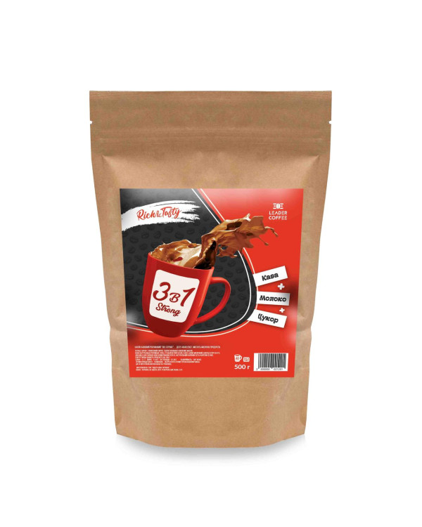 Кава TM Leadercoffee 3в1 Strong, 500г