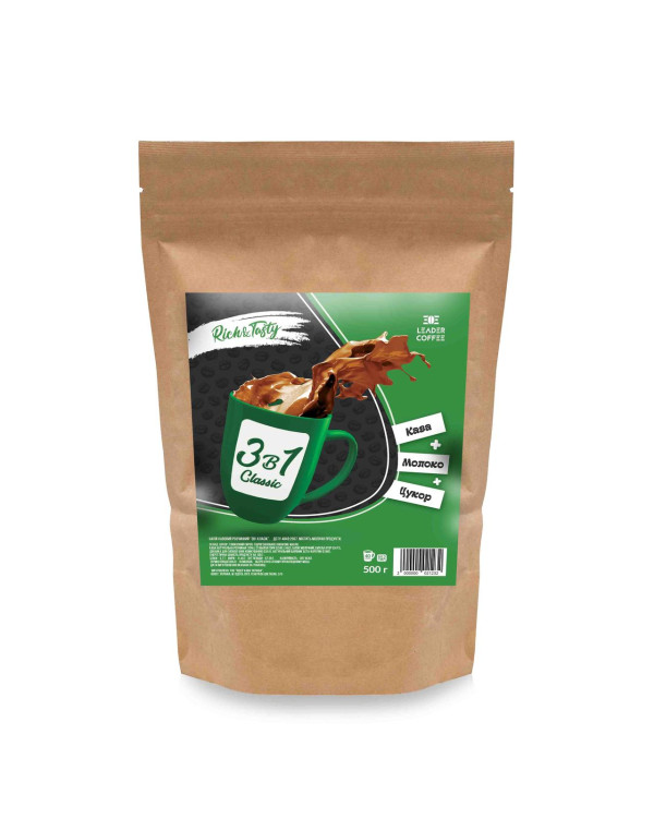 Кава TM Leadercoffee 3в1 Classic, 500г