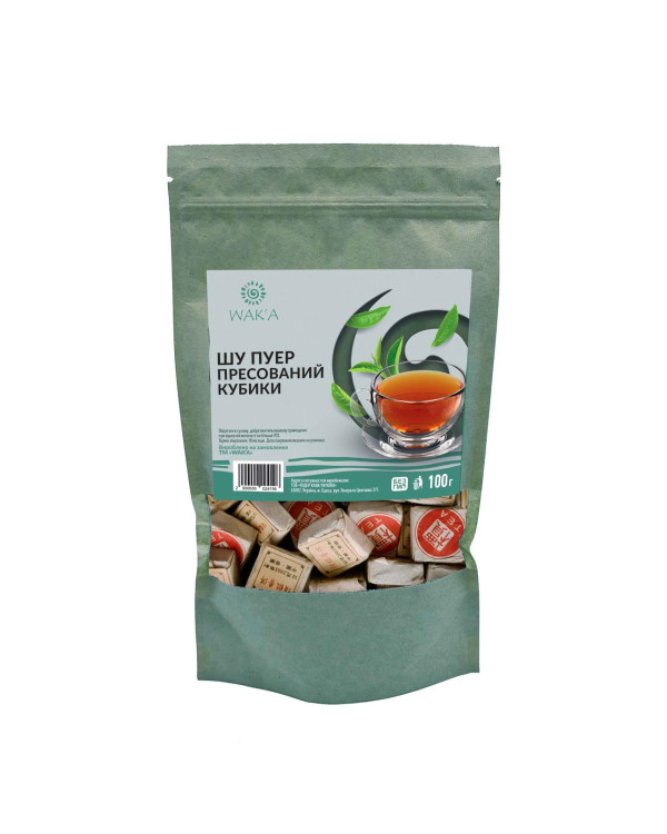 Шу Пуэр прессованный кубики, 100 г