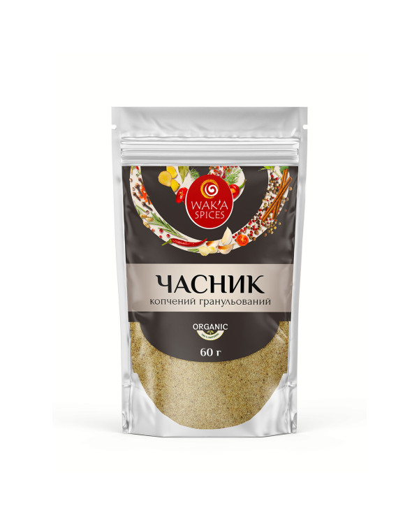 Часник гранульований КОПЧЕНИЙ TM WAK`A, 60г Часник гранульований КОПЧЕНИЙ TM WAK`A, 60г