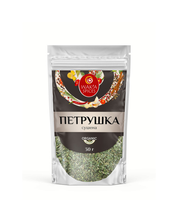 Петрушка сушена вищий сорт TM WAK`A, 30г Петрушка сушена вищий сорт TM WAK`A, 30г