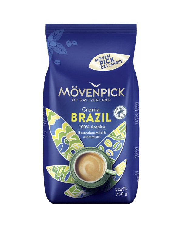 Кофе в зёрнах Movenpick Crema BRAZIL, 750г